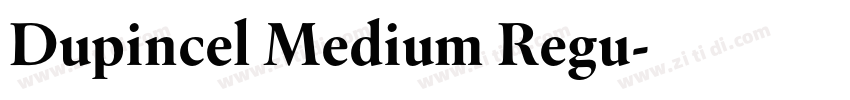 Dupincel Medium Regu字体转换
